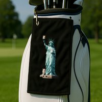 Cat Ladies For Kamala Statue Of Liberty With Cats Golf Towel