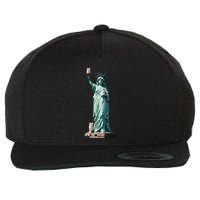 Cat Ladies For Kamala Statue Of Liberty With Cats Wool Snapback Cap