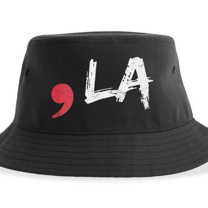 Comma La Funny Kamala Harris 2024 President Sustainable Bucket Hat