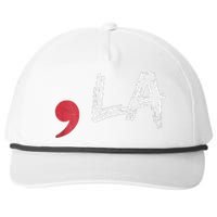 Comma La Funny Kamala Harris 2024 President Snapback Five-Panel Rope Hat