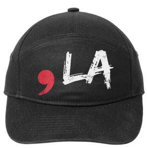 Comma La Funny Kamala Harris 2024 President 7-Panel Snapback Hat