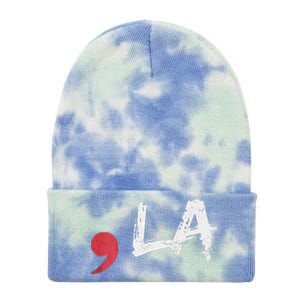 Comma La Funny Kamala Harris 2024 President Tie Dye 12in Knit Beanie