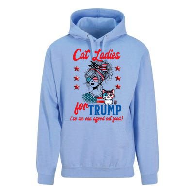 Cat Lady For Trump Funny Political Unisex Surf Hoodie