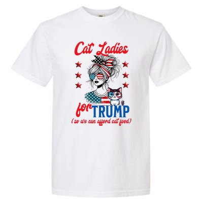 Cat Lady For Trump Funny Political Garment-Dyed Heavyweight T-Shirt