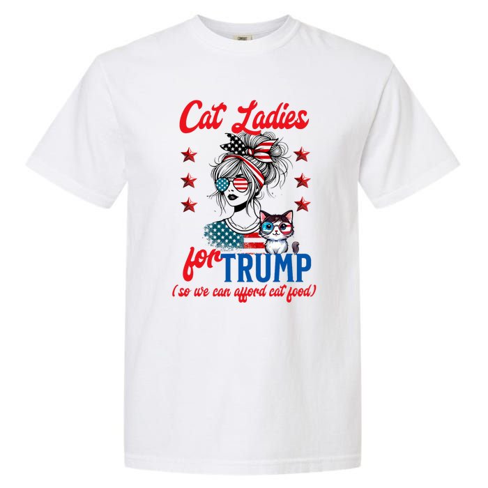 Cat Lady For Trump Funny Political Garment-Dyed Heavyweight T-Shirt