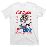 Cat Lady For Trump Funny Political T-Shirt