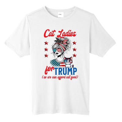 Cat Lady For Trump Funny Political Tall Fusion ChromaSoft Performance T-Shirt