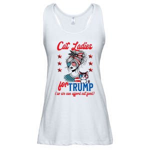 Cat Lady For Trump Funny Political Ladies Essential Flowy Tank