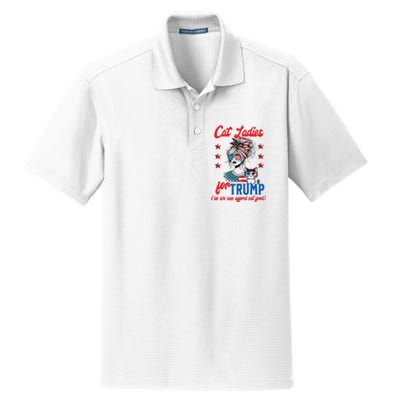 Cat Lady For Trump Funny Political Dry Zone Grid Polo