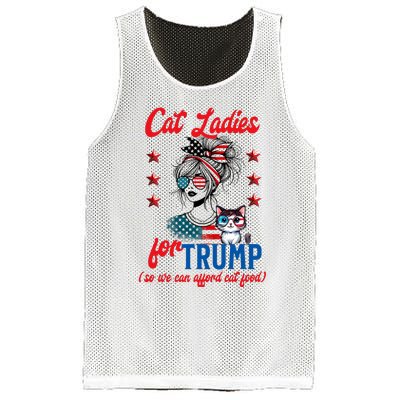 Cat Lady For Trump Funny Political Mesh Reversible Basketball Jersey Tank