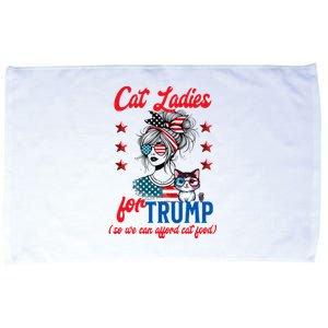 Cat Lady For Trump Funny Political Microfiber Hand Towel