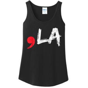 Comma La Funny Kamala Harris 2024 President Ladies Essential Tank