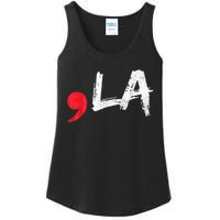 Comma La Funny Kamala Harris 2024 President Ladies Essential Tank