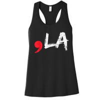 Comma La Funny Kamala Harris 2024 President Women's Racerback Tank