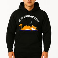 Cat Lover Funny Sleepy Cat Is It Friday Yet Cat Nap Hoodie