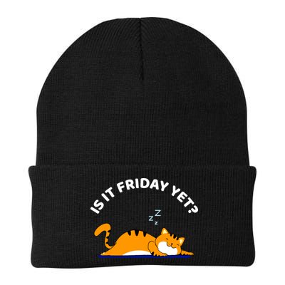 Cat Lover Funny Sleepy Cat Is It Friday Yet Cat Nap Beanie