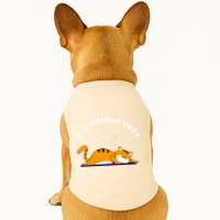 Cat Lover Funny Sleepy Cat Is It Friday Yet Cat Nap Doggie Tank