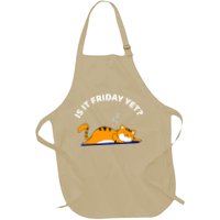 Cat Lover Funny Sleepy Cat Is It Friday Yet Cat Nap Apron