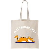 Cat Lover Funny Sleepy Cat Is It Friday Yet Cat Nap Bag