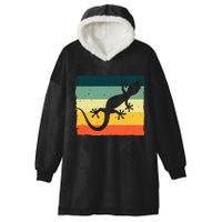 Cool Lizard For  Vintage Crested Leopard Gecko Hooded Wearable Blanket