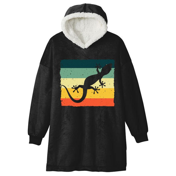 Cool Lizard For  Vintage Crested Leopard Gecko Hooded Wearable Blanket