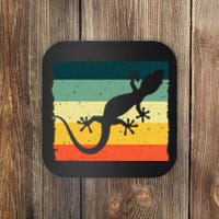 Cool Lizard For  Vintage Crested Leopard Gecko Coaster