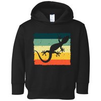 Cool Lizard For  Vintage Crested Leopard Gecko Toddler Hoodie