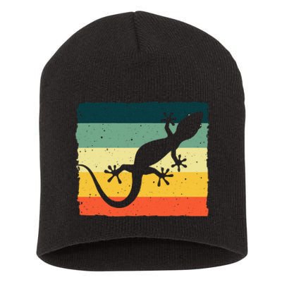 Cool Lizard For  Vintage Crested Leopard Gecko Short Acrylic Beanie