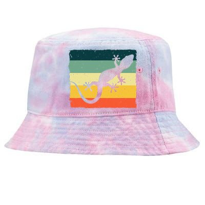 Cool Lizard For  Vintage Crested Leopard Gecko Tie-Dyed Bucket Hat