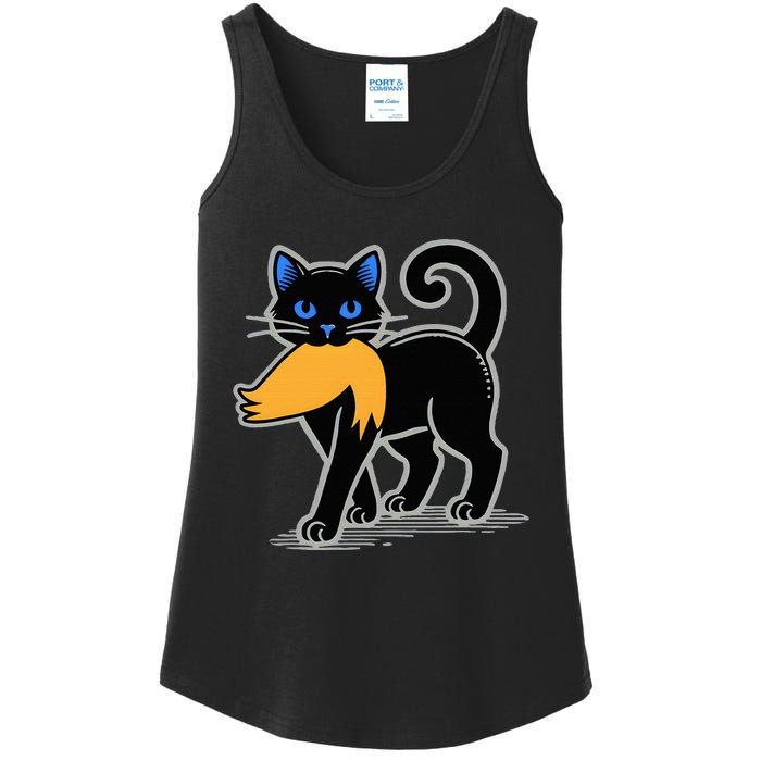 Cat Ladies For Kamala Harris Donald Trump 2024 Ladies Essential Tank