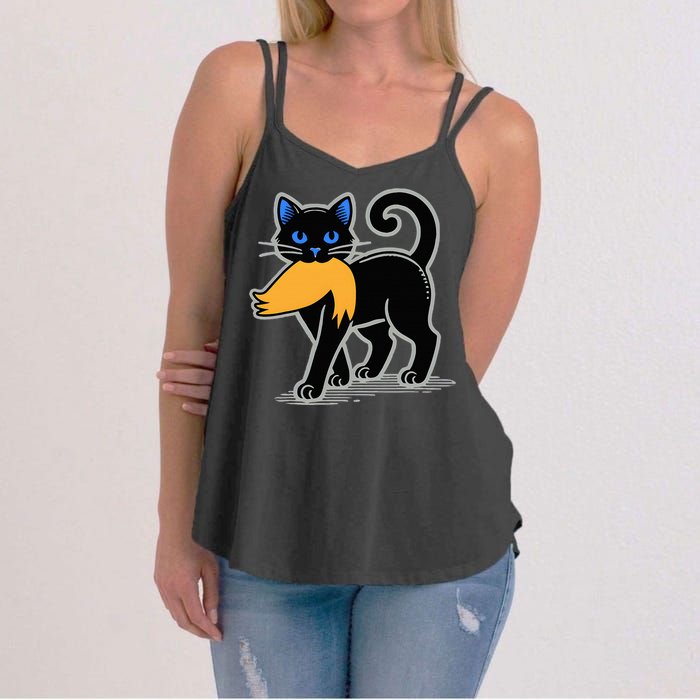 Cat Ladies For Kamala Harris Donald Trump 2024 Women's Strappy Tank