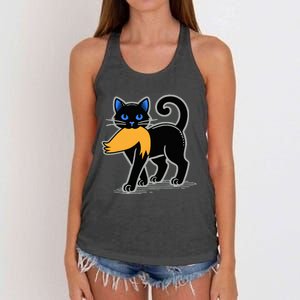 Cat Ladies For Kamala Harris Donald Trump 2024 Women's Knotted Racerback Tank