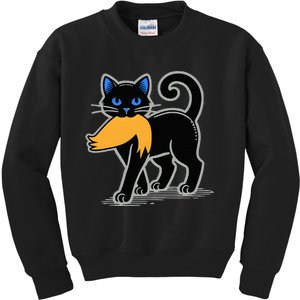 Cat Ladies For Kamala Harris Donald Trump 2024 Kids Sweatshirt