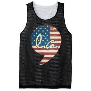 Comma La Funny Kamala Harris Usa Flag Mesh Reversible Basketball Jersey Tank