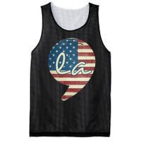 Comma La Funny Kamala Harris Usa Flag Mesh Reversible Basketball Jersey Tank