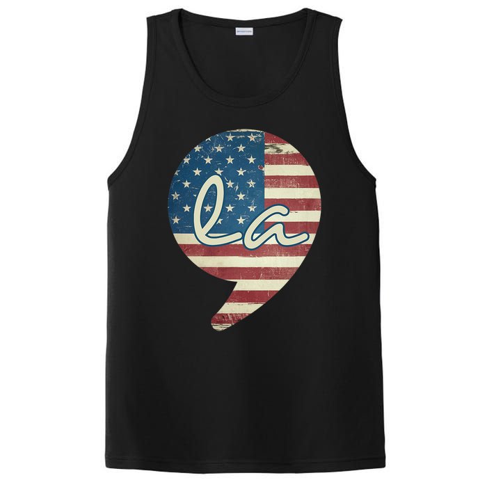 Comma La Funny Kamala Harris Usa Flag PosiCharge Competitor Tank