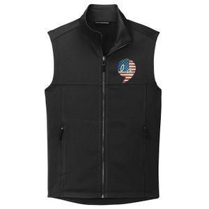 Comma La Funny Kamala Harris Usa Flag Collective Smooth Fleece Vest