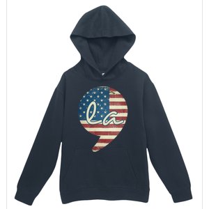 Comma La Funny Kamala Harris Usa Flag Urban Pullover Hoodie