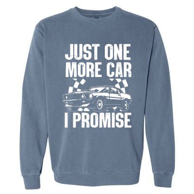 Car Lover For Men New Engine Owner Classic Car Technician Garment-Dyed Sweatshirt