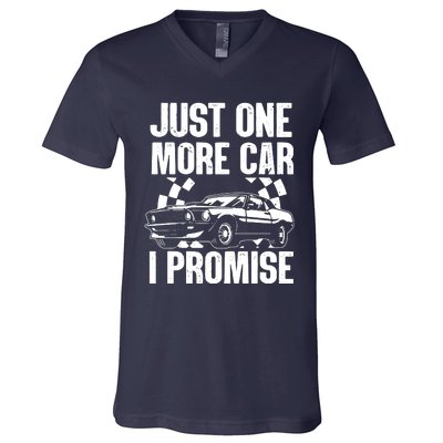 Car Lover For Men New Engine Owner Classic Car Technician V-Neck T-Shirt