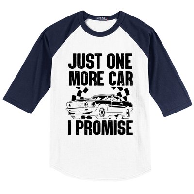 Car Lover For Men New Engine Owner Classic Car Technician Baseball Sleeve Shirt