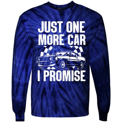 Car Lover For Men New Engine Owner Classic Car Technician Tie-Dye Long Sleeve Shirt