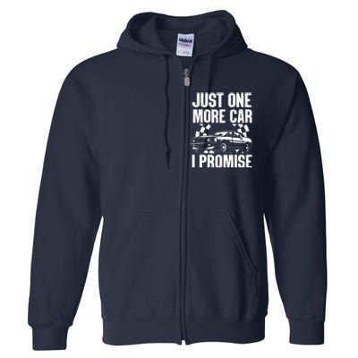 Car Lover For Men New Engine Owner Classic Car Technician Full Zip Hoodie