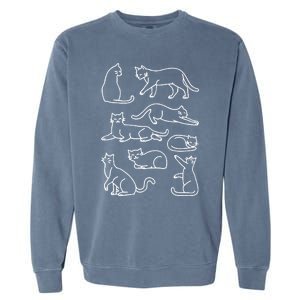 Cat Lover Funny Cat Cat Mama Gift For Fur Mom Cute Cat Gift Garment-Dyed Sweatshirt