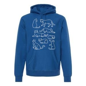 Cat Lover Funny Cat Cat Mama Gift For Fur Mom Cute Cat Gift Premium Hoodie