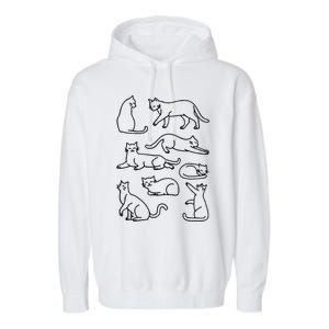 Cat Lover Funny Cat Cat Mama Gift For Fur Mom Cute Cat Gift Garment-Dyed Fleece Hoodie