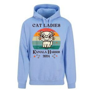 Cat Ladies For Kamala Harris Unisex Surf Hoodie