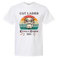 Cat Ladies For Kamala Harris Garment-Dyed Heavyweight T-Shirt