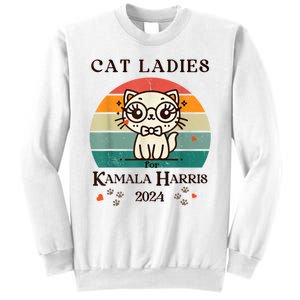 Cat Ladies For Kamala Harris Sweatshirt