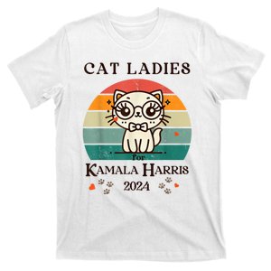 Cat Ladies For Kamala Harris T-Shirt